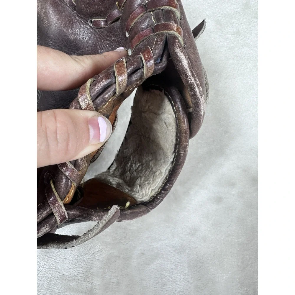 Rare Mizuno MTS-2 Super Flex Palm RHT Brown Leather Baseball Glove Mitt -